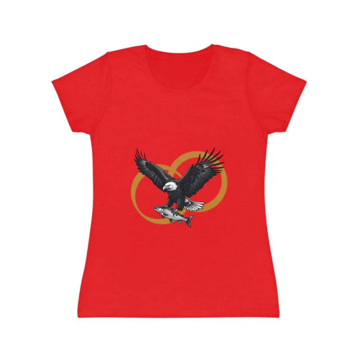 Damen T-Shirt mit mehrfarbigem Frontmotiv