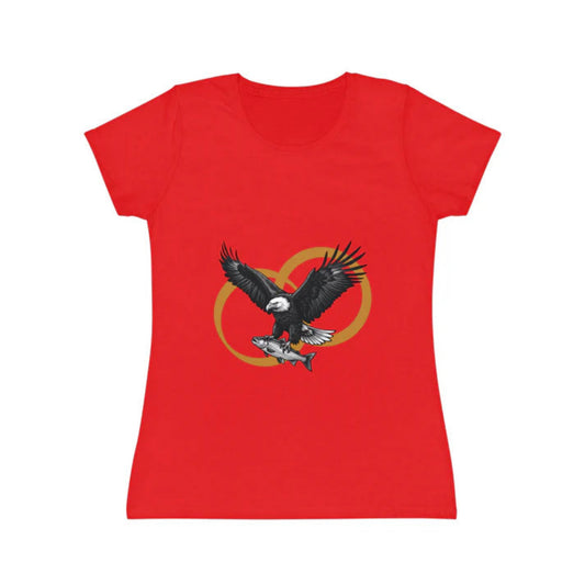 Damen T-Shirt mit mehrfarbigem Frontmotiv