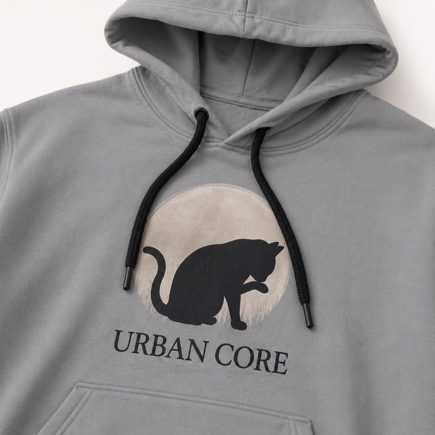 Unisex Hoodie Katze Mond Grafik