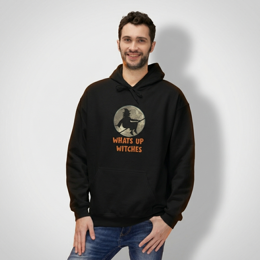 Whats Up Witches Halloween Hoodie Damen Model